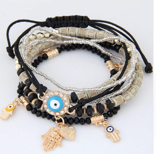 Blue Evil Heart Bracelet
