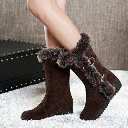 Warm Mid-Calf Boots Shoes