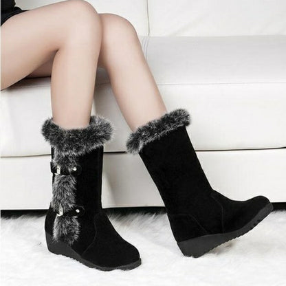 Warm Mid-Calf Boots Shoes