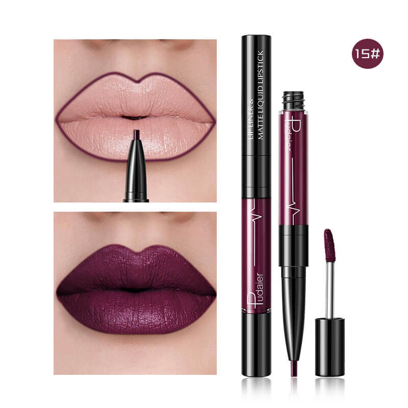 Matte Plumping Lip Gloss and Lip Liner