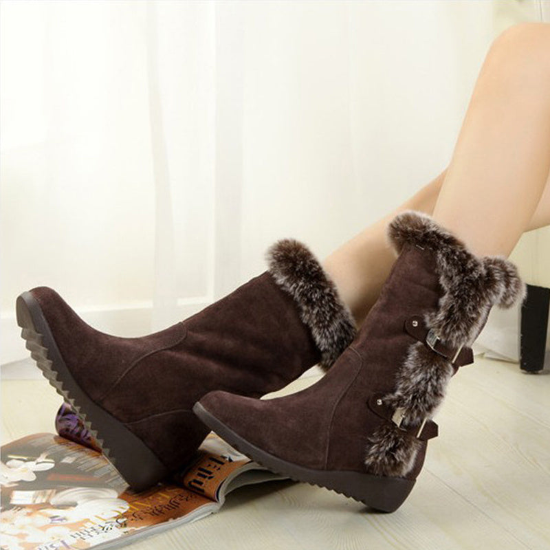 Warm Mid-Calf Boots Shoes