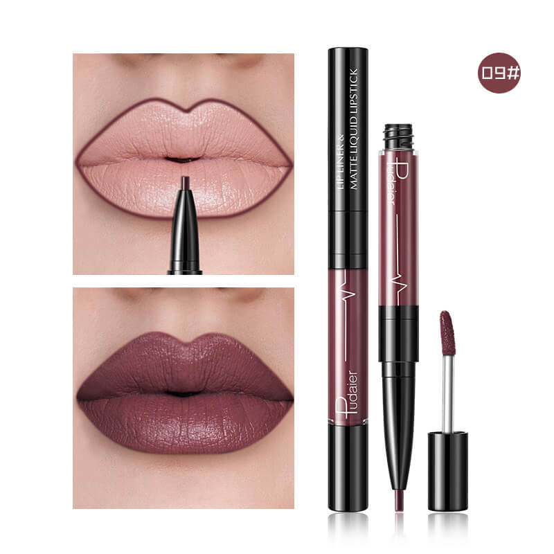 Matte Plumping Lip Gloss and Lip Liner