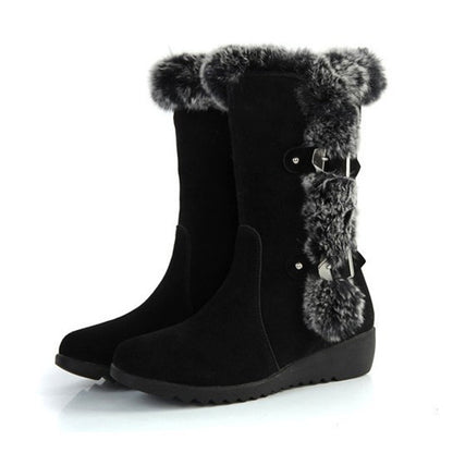 Warm Mid-Calf Boots Shoes