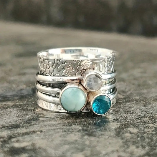 Alloy Color Stone Set Rings