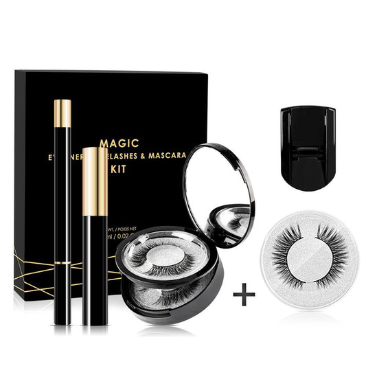 Self-adhesive eyeliner eyelash set