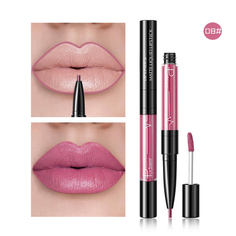 Matte Plumping Lip Gloss and Lip Liner