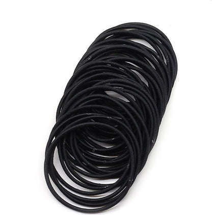 Black Hair ties 100 pcs