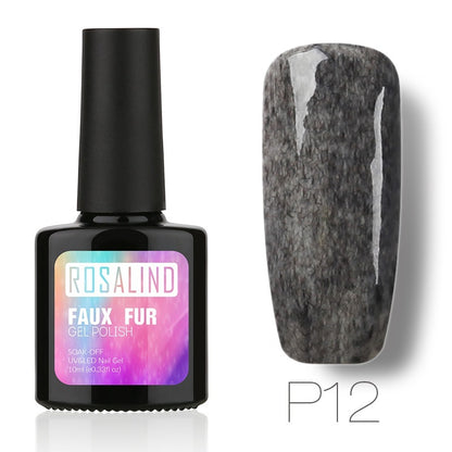 Rubber fur nail polish