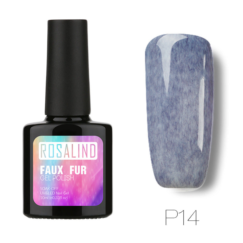 Rubber fur nail polish