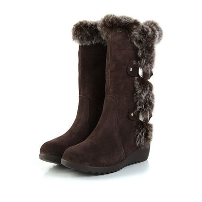 Warm Mid-Calf Boots Shoes