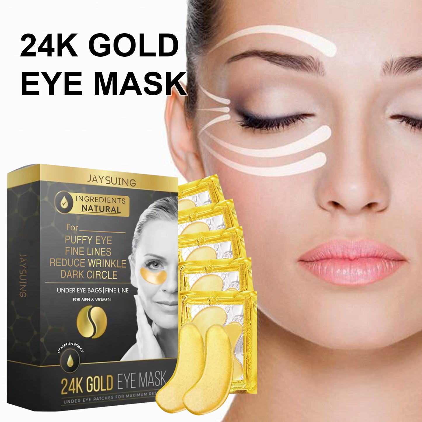 24k Gold Eye Mask