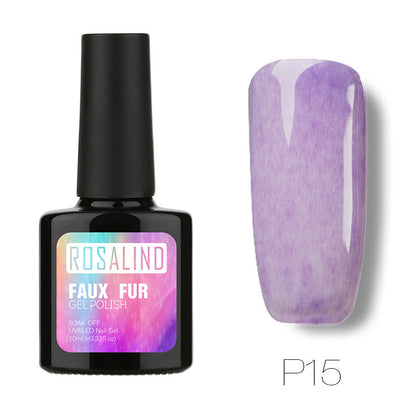 Rubber fur nail polish