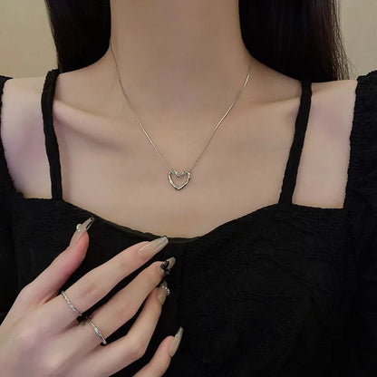 Twist Hollow Heart Necklace