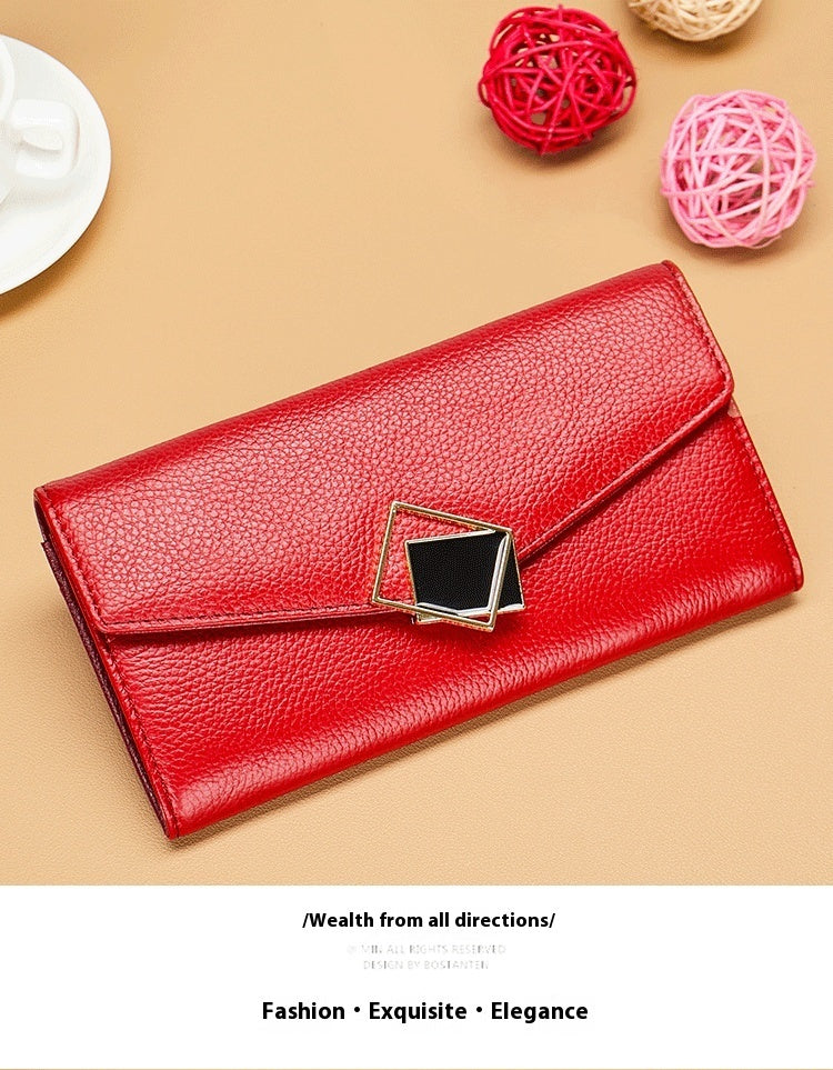 Large-capacity Genuine Leather Wallet