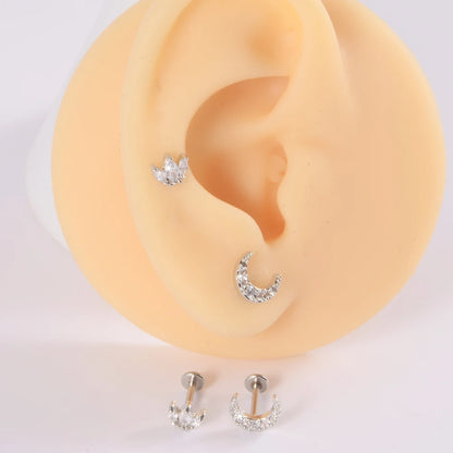 Zircon Helix Earrings