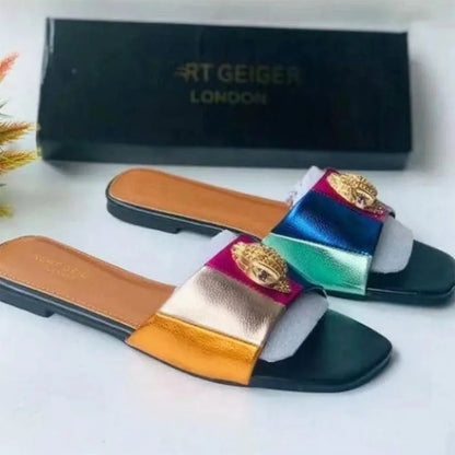 Eagle Head Designer Women's Slides