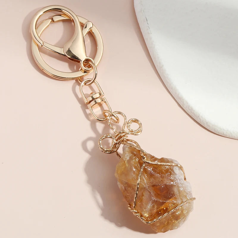 Natural Stone Keychain