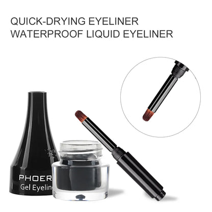 Waterproof Eye Liner Cream With Brush