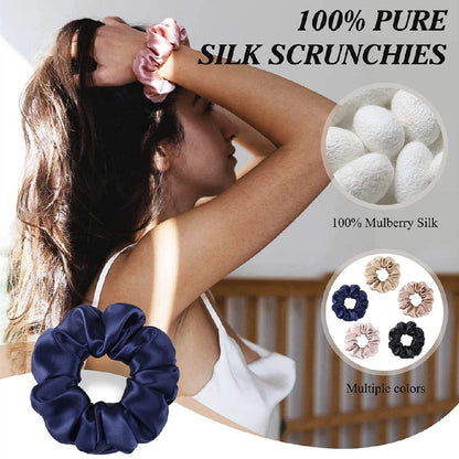 Pure Mulberry Silk Hair Scrunchies