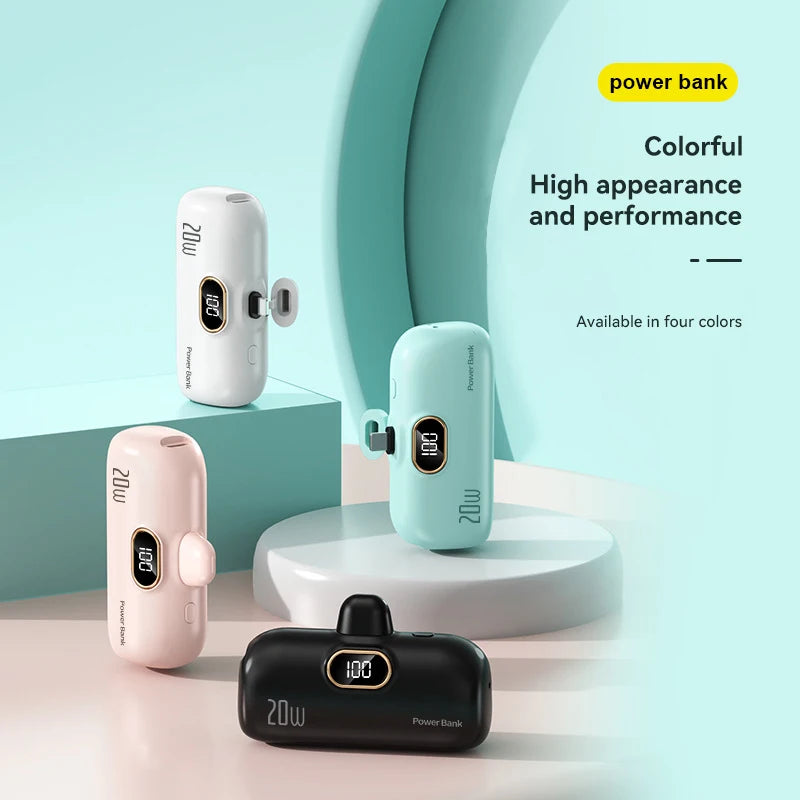 Mini Capsule Power Bank For Type-c iPhone