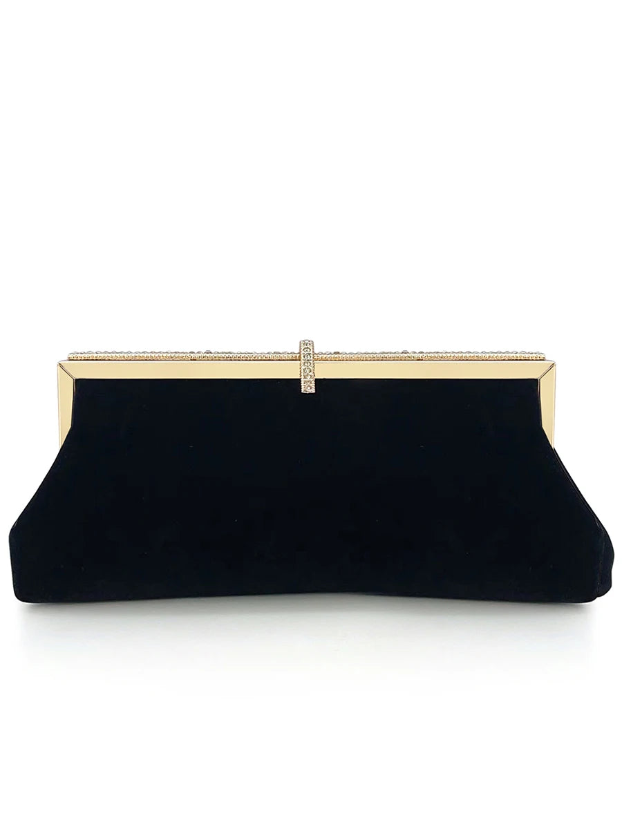 Black Velvet Dinner Clutch