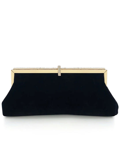 Black Velvet Dinner Clutch