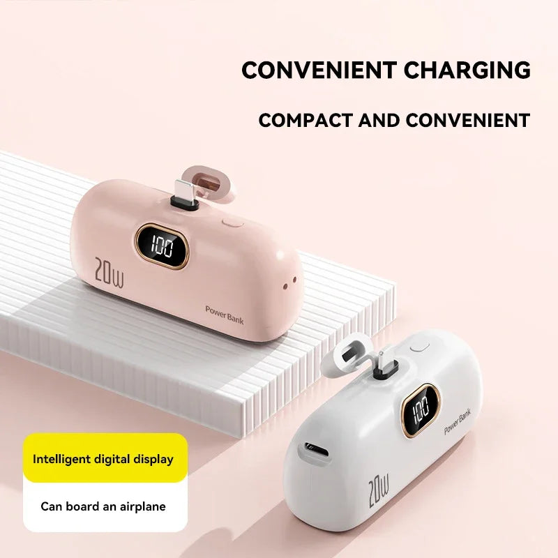 Mini Capsule Power Bank For Type-c iPhone